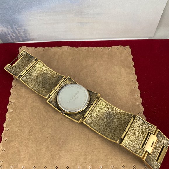 Vintage Heidi Daus Watch Byzantine Gold Bracelet Roman Numerals Museum Quality